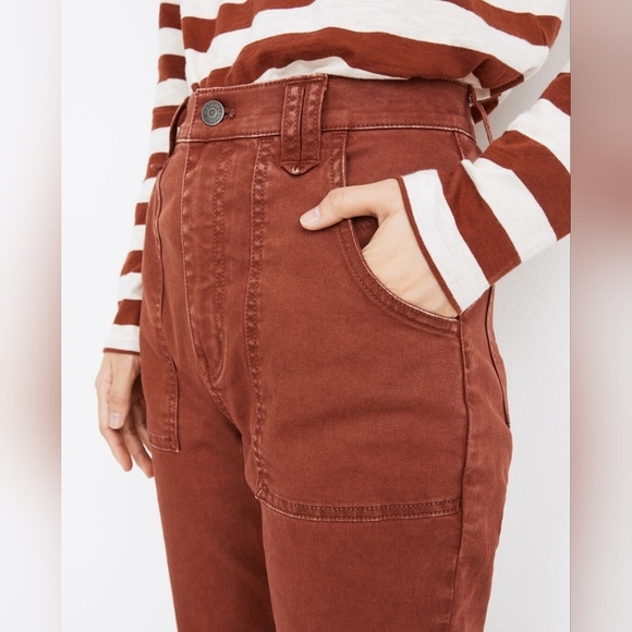 Madewell High-Rise Bootcut Jeans: Garment-Dyed Carpenter Edition - Picture 2 of 9